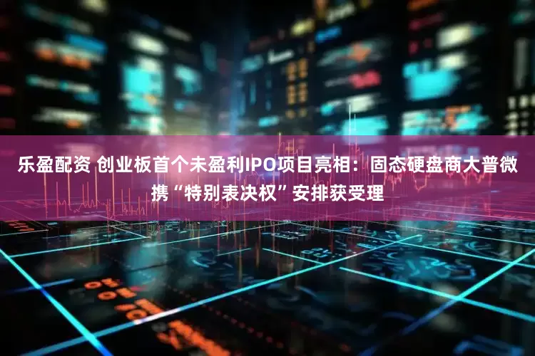乐盈配资 创业板首个未盈利IPO项目亮相：固态硬盘商大普微携“特别表决权”安排获受理